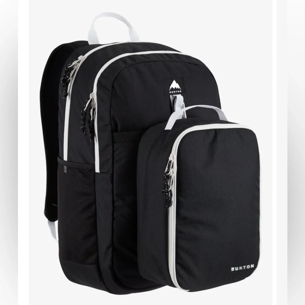 Black & White Burton Lunch-N-Pack 35L Backpack (lunch box not included) EUC